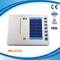 Cardiografia de 6 canais EKG / ECG Machine / Electrocardiograph ECG Machine (MSLEC20)